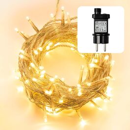Світлодіодна гірлянда hellum для вулиці й дому, 160 LED, тепле біле світло, з таймером, прозорий кабель, довжина 15,9 м, електрична