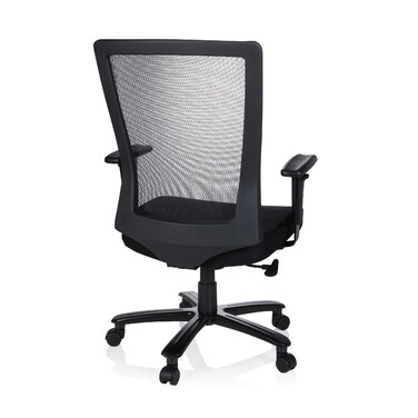 Офісне крісло / поворотне крісло XXL EXTENDER сітка / тканина чорна hjh OFFICE