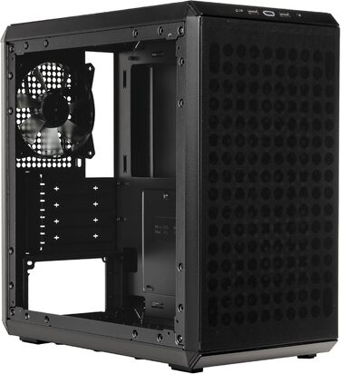 Корпус Cooler Master MasterBox Q300L V2 mATX Mini Tower з загартованим склом, 120 мм вентилятор, підтримка USB 3.2 Gen 2x2 Type-C, багатоваріантне охолодження