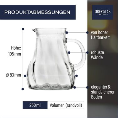 Набір скляних глечиків Stölzle Lausitz Salzburg, 200 мл, 12 шт, прозорі