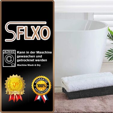 Килимок для ванної SFLXO 80x50 см темно-сірий