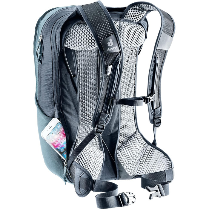 Велосипедний рюкзак Deuter Race Air 14+3 л, Atlantic-Ink, легкий, вентиляція спини