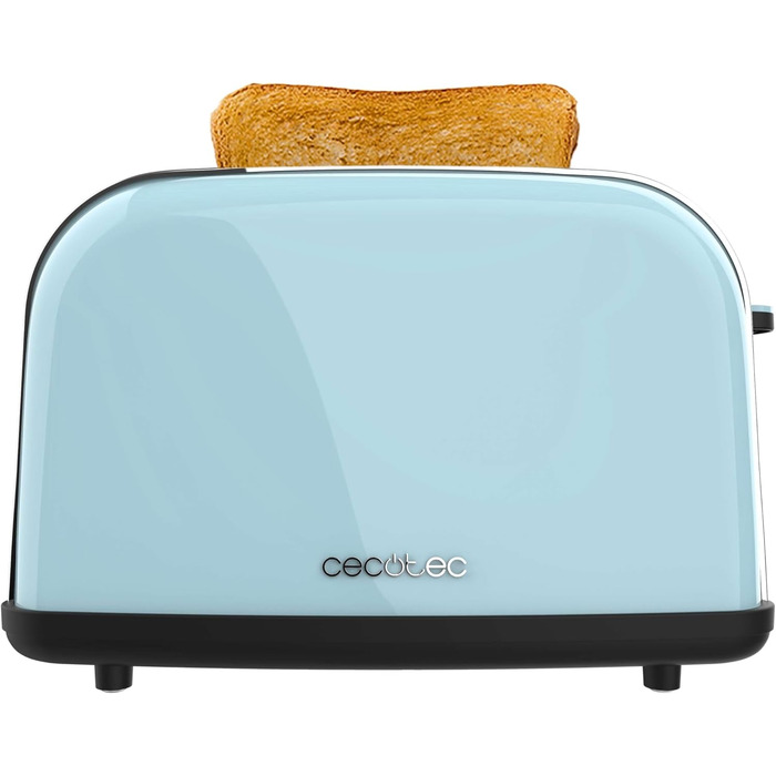 Тостер вертикальний Cecotec Toastin' Time 850 Blue 850 Вт, нержавіюча сталь, подвійний слот, автоматичне вимкнення