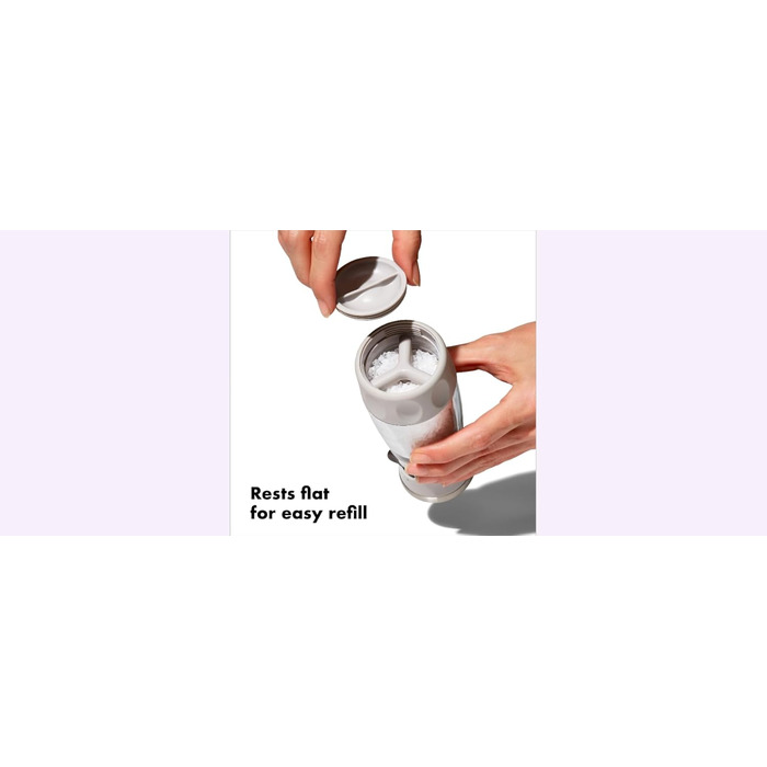 Перцемолка OXO Good Grips Contoured Mess-Free з керамічним механізмом, сіра