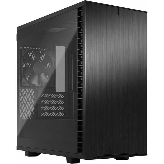 Корпус Fractal Design Define 7 Mini Чорний, тоноване загартоване скло, алюміній/сталь, microATX, безшумний, з вікном