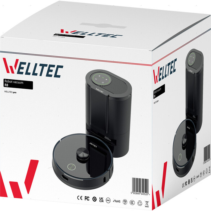 Робот-пилосос Welltec R8 Pro, чорний
