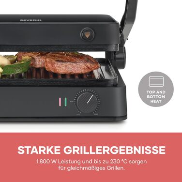 Контактний електрогриль 3-в-1 Severin Kontakt-Grill Sevini Flex, 2000W