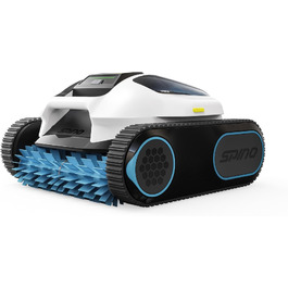 Робот-пилосос для басейну Spino E1 акумуляторний, для стін та дна, 210 хв бездротової роботи, продуктивність 21950 л/год, 5 режимів очищення, автопарковка, біло-червоний