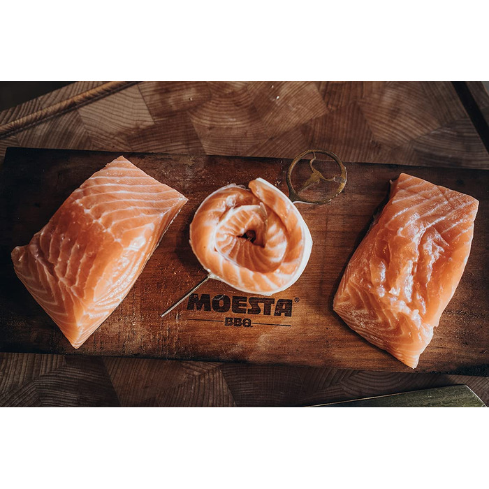 MOESTA-BBQ Дошка для копчення XXL з вільхи, набір 2 шт, багаторазова, без кори, для барбекю та гриля