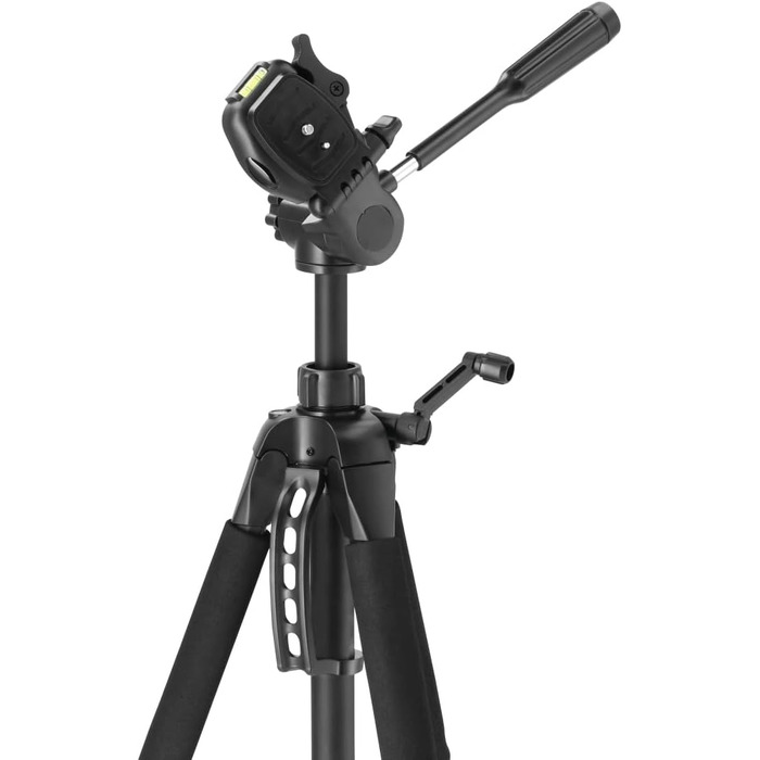 Hama штатив для камери Action 165 3D, легкий фотоштатив 61-165 см, трипод з 3D-головкою, тримачем для смартфона, для дзеркальних камер Canon/Nikon/Sony, чорний