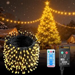 Світлодіодна гірлянда Kinamy для вулиці на батарейках, 30м, 100 LED, акумулятор 3600mAh, зарядна