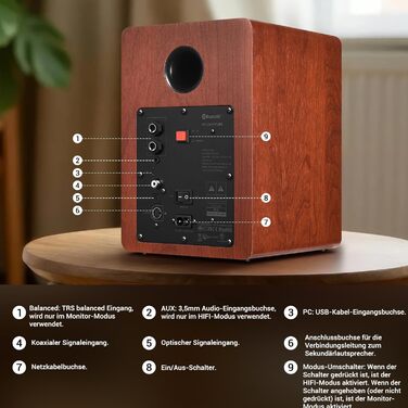 Акустичні колонки Sanyun SW208 3' Bluetooth 5.0 - 60W, 2.0, для ПК, з підсвічуванням, 3D-звук, USB DAC