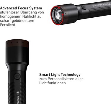 Ліхтарик Ledlenser P7R Core, 1400 лм, акумуляторний, водонепроникний, з фокусуванням, дальність 300 м, до 90 годин, магнітна зарядка