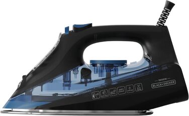 Праска Black+Decker BXIR2606E: 2600W, керамічна підошва, 150 г/хв, антикальк, вертикальне прасування