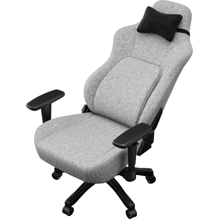 Крісло геймерське ігрове Anda Seat Phantom 4 L до 90 кг Gray Fabric (AD18YSD-72-G-F-G01)