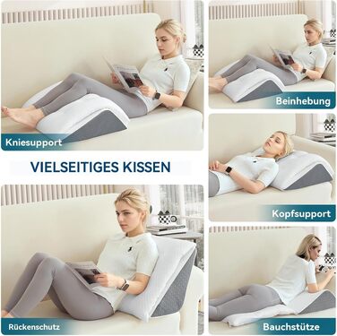Подушка Shinnwa Memory Foam для ніг та колін з ефектом пам'яті: підтримка під час сну та відновлення після операцій