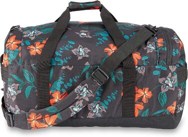 Спортивна сумка Dakine EQ Duffle 50L, міцна та містка, з двосторонньою блискавкою, чорна, для тренажерного залу та подорожей