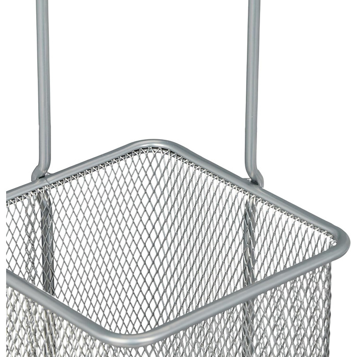 Підставка для парасольок Relaxdays, металева, квадратна, 52,5x13,5x13,5 см, сучасний дизайн, срібляста