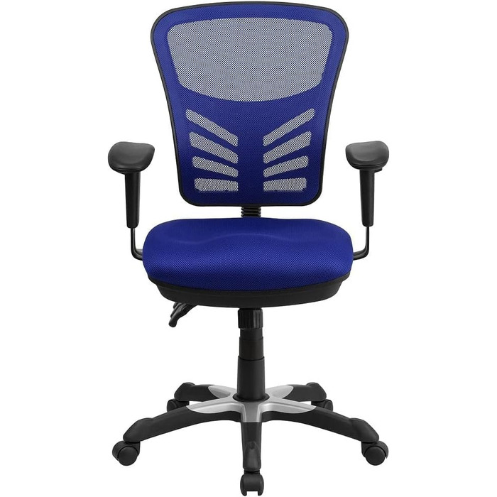 Офісне крісло Flash Furniture, металеве, синє, 69x65x112 см