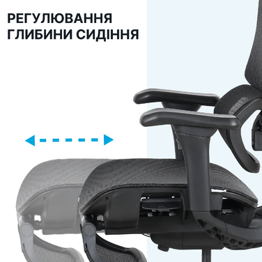 Крісло офісне OfficePro Onix OC975G Gray