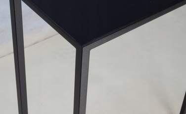 Вузька консоль Loft Metal 60x20x78 см, чорна