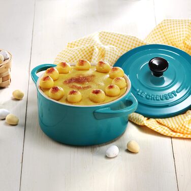Le Creuset Міні-кокот із кам'яної кераміки, 200 мл, 10x5 см, бірюзовий