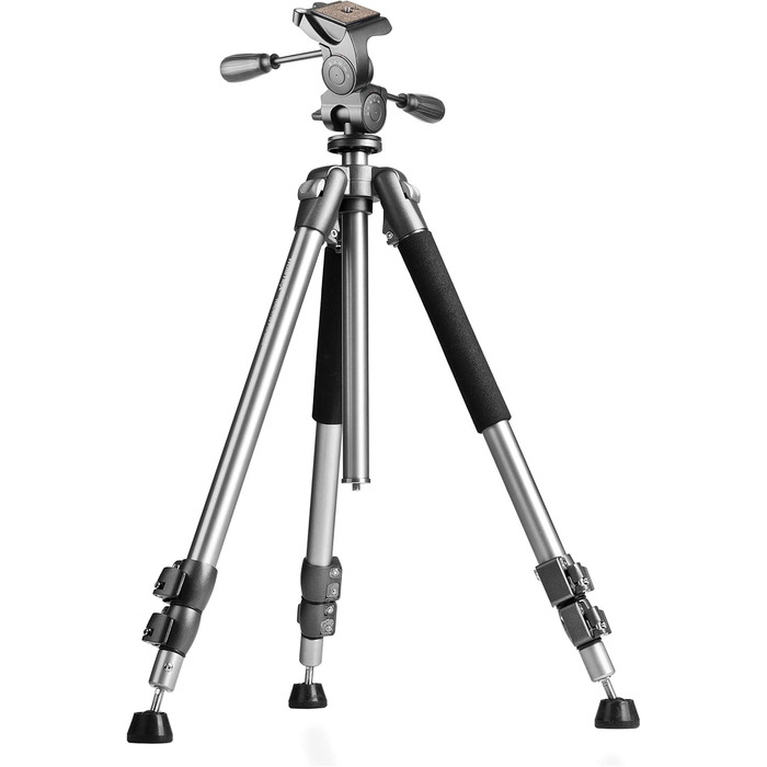 Професійний фотоштатив Walimex pro WAL-6702 з 3D-головою FT-6653H, вантажопідйомність 12 кг, флюїдна амортизація, з чохлом