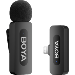 Бездротовий петличний мікрофон BOYA BY-V1 Lightning Black