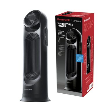 Вентилятор баштовий Honeywell TurboForce Power, 2-в-1, висока швидкість, з коливанням