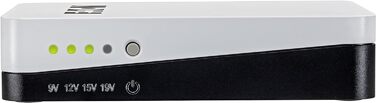 USV Eaton 3S Mini 36W для роутерів, камер та Smart Home - 9/12/15/19V DC, Білий/Чорний