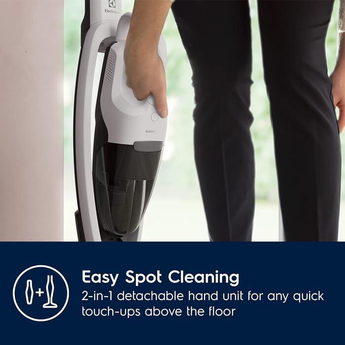Бездротовий пилосос ELECTROLUX ES52CB18SH, білий, стік, акумуляторний