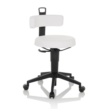 Робочий табурет / балансирне крісло TOP WORK FLEX PU white hjh OFFICE
