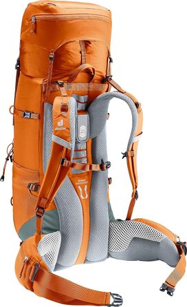 Рюкзак Deuter Aircontact Lite 40+10 л для трекінгу, каштаново-бірюзовий, легкий, одноколірний