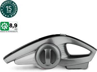 Безмішковий акумуляторний пилосос H.Koenig TCP85, 0,8 л, HEPA фільтр, 85 Вт, сірий/чорний