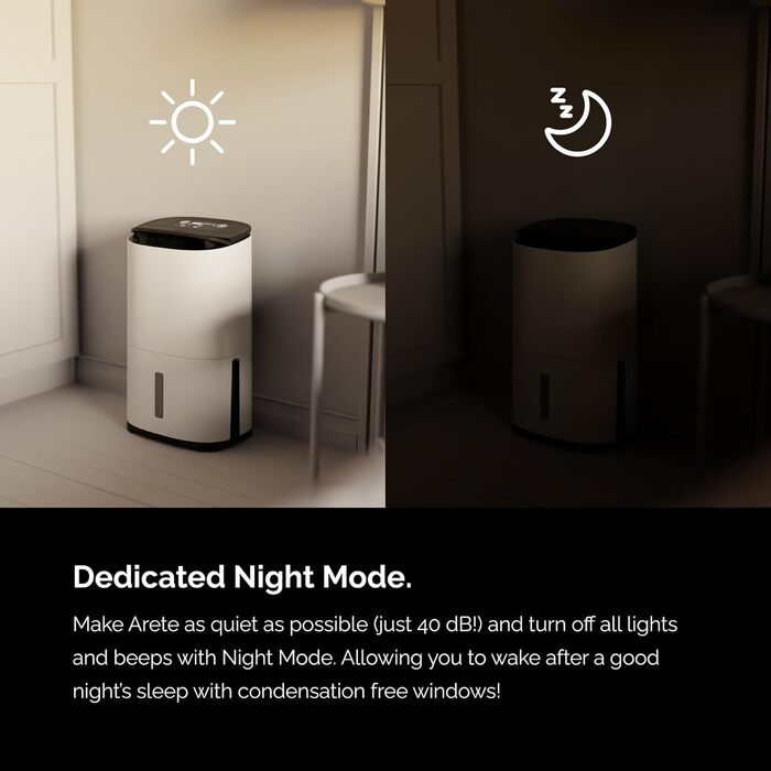 Meaco MeacoDry Arete® Two 25L: Повітряний осушувач та очищувач з HEPA-фільтром H13, Wi-Fi, інтелектуальні режими, 5 років гарантії