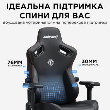 Крісло ігрове Anda Seat Kaiser 3 Grey Fabric Size L