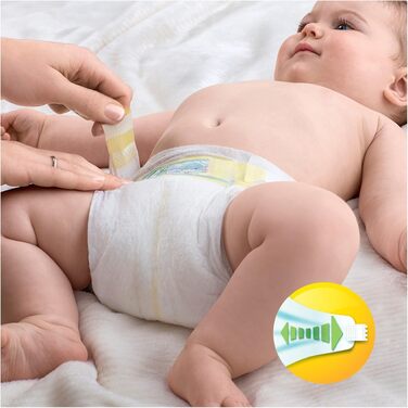 Підгузки Pampers New Baby Newborn розмір 1 (2-5 кг), упаковка з 4 пачок по 23 шт, всього 92 шт
