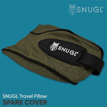 Змінний чохол для дорожньої подушки SNUGL, оливковий, для дорослих
