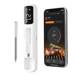 Бездротовий термометр для м'яса Inkbird Mini: швидка реакція (1 сек), Bluetooth, водонепроникний (IP67), для гриля, коптильні, духовки, ростера, фритюрниці