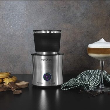 Пінка для кави Cecotec Power Moca Spume: приготування молока та шоколаду, холодний напір, нагрівання, підходить для миття в посудомийній машині, 400 мл, 650 Вт