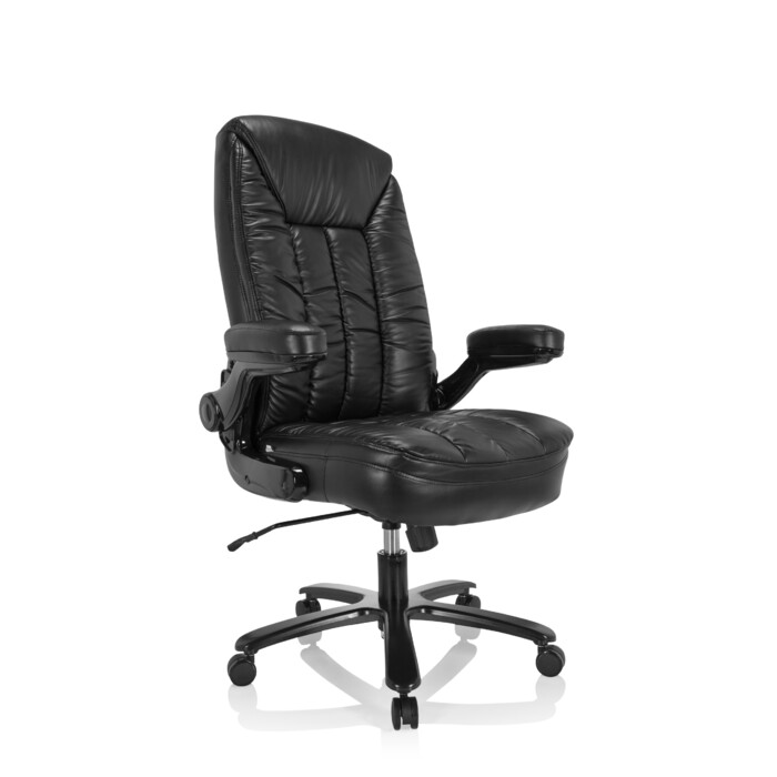 Надміцне крісло / офісне крісло INSTRUCTOR III XXL імітація шкіри чорний hjh OFFICE