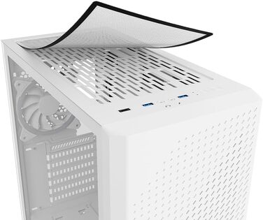 Корпус для ПК Sharkoon VS9 RGB Midi ATX, білий