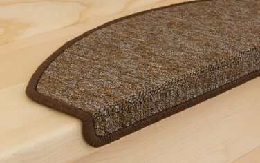 Набір килимків для сходів Metzker Rambo, 15 шт., коричневі, 17 кольорів, протиковзкі стьопінг-матти для захисту сходів
