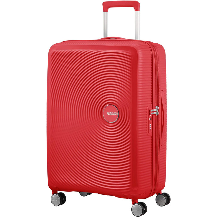 Валіза American Tourister Soundbox розширювана, 67 см, 81 л, червона, з TSA замком, поліпропілен, спінер
