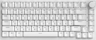 Дротова механічна клавіатура Ajazz AK820 Red Switch White (AK820-R-W)