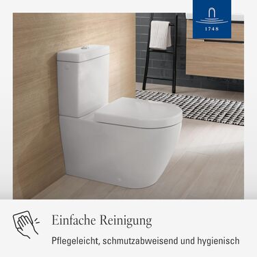 Сидіння для унітазу Villeroy & Boch Subway 2.0 D-подібне, білий альпійський глянець, з мікроліфтом, знімне, термопласт (дуропласт), артикул 9M68S101