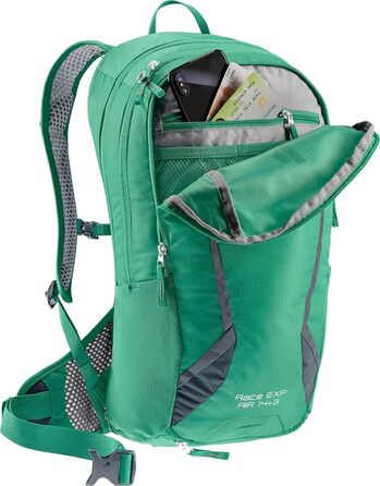 Велосипедний рюкзак Deuter Race Exp Air 14 л, унісекс, графітовий