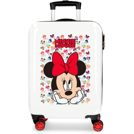 Дитяча валіза Disney Minnie Diva, 38x55x20 см, ABS, 34 л, 4 колеса, ручна поклажа, багатобарвна