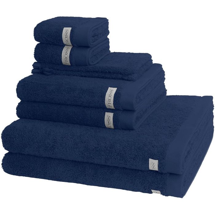 Комплект рушників Ross Sinfonie Denim: 2 для ванни, 2 для гостей, 2 для душу, 2 для рук (8 шт.)