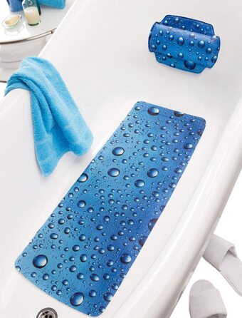 Подушка для шиї Kleine Wolke Bubble, ПВХ, морська синь, 32x22 см